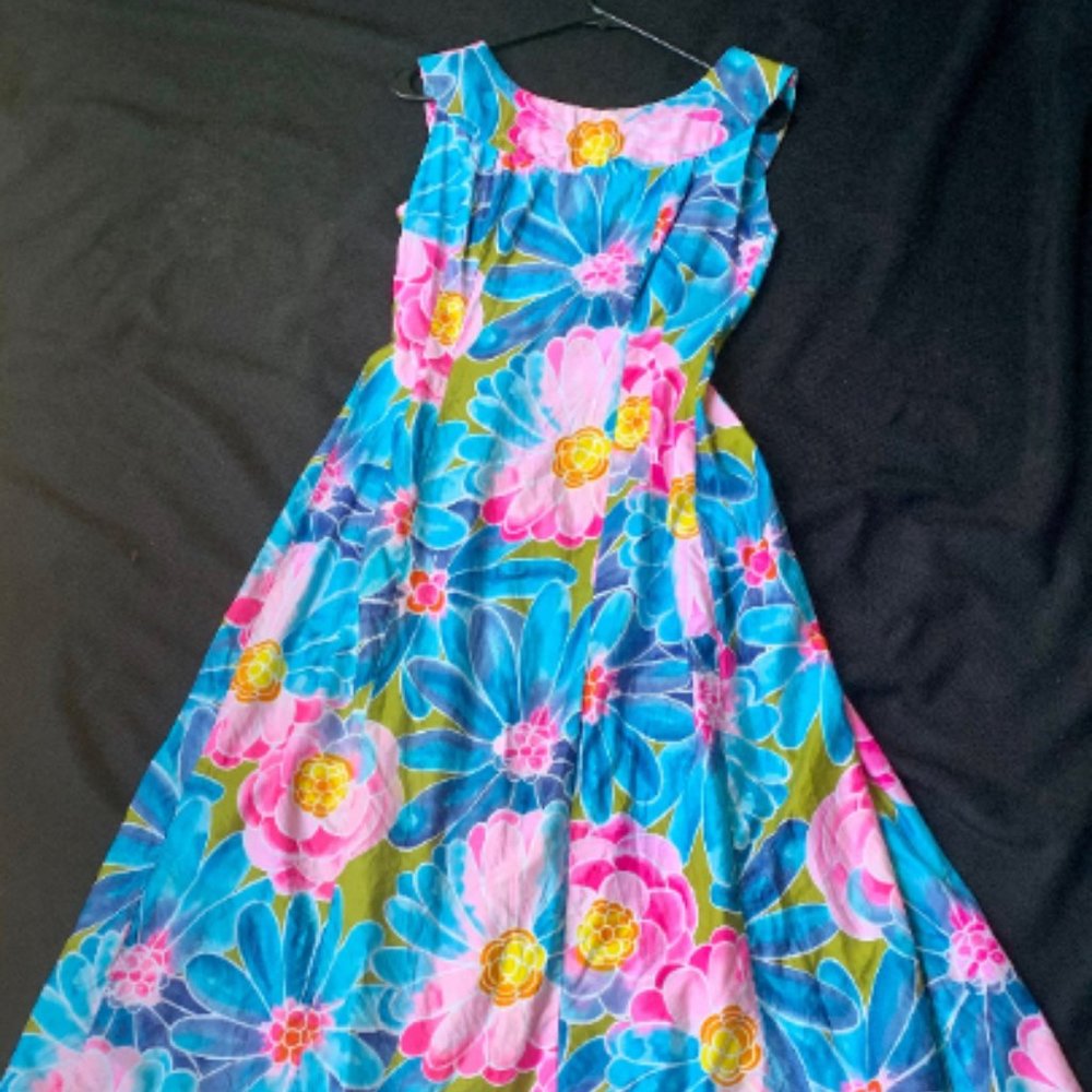 Vintage Hawaiian Hookano Brand Fashions Max Dress
